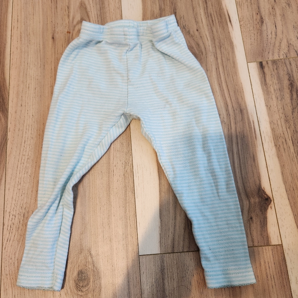 🌟$1 Bundled /💙 Carter's Blue and White Striped Pants (12 Months) 👖